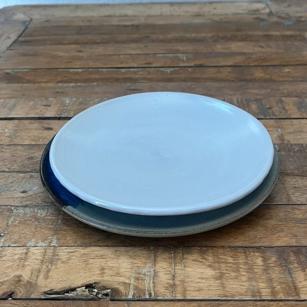 Set Of 2 Terracotta Salad Plates 8" Contemporary Minimalist Modern